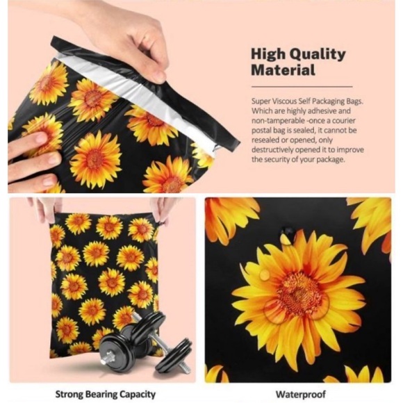 25 10x13 Poly Mailers & 200 Stickers - Picture 6 of 11